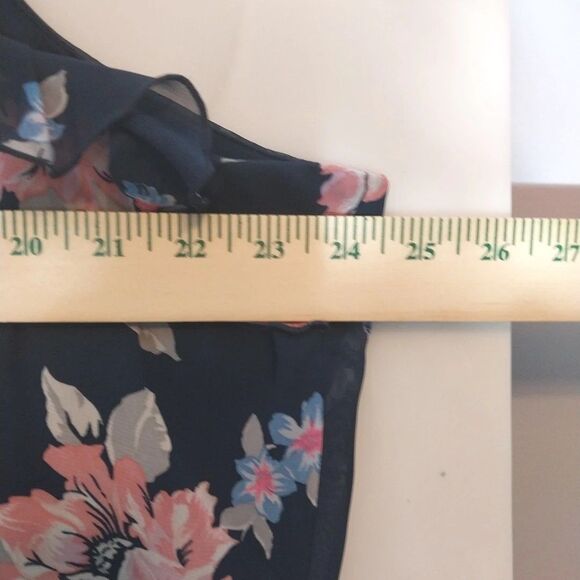 Old Navy Maxi Dress XXL Sheer Overlay Chiffon Lined Cottagecore Boho Romantic - Picture 2 of 8